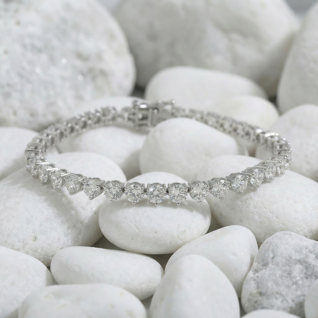 צמיד טניס מואסנייט ראונד