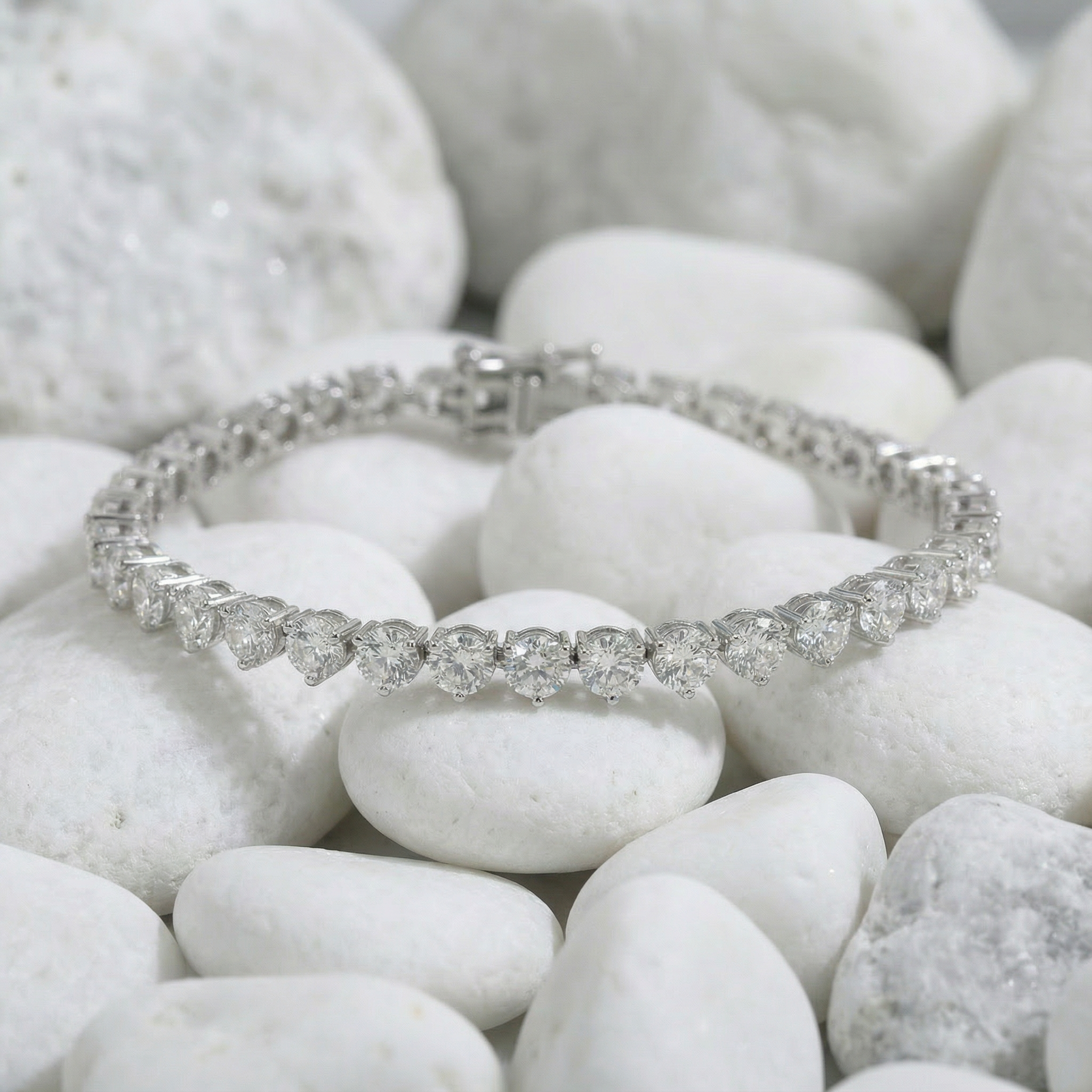 צמיד טניס מואסנייט ראונד