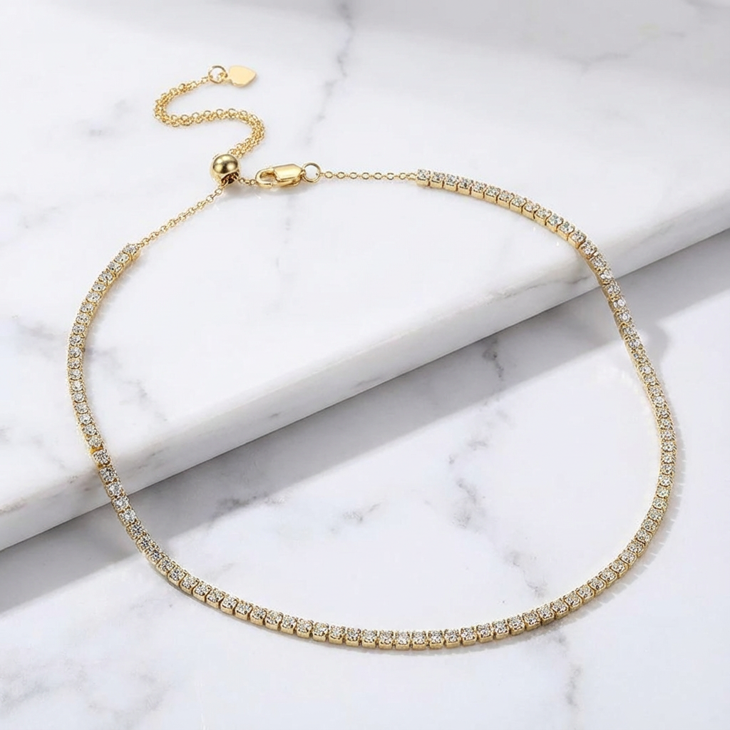 שרשרת טניס צ'וקר קלאסית