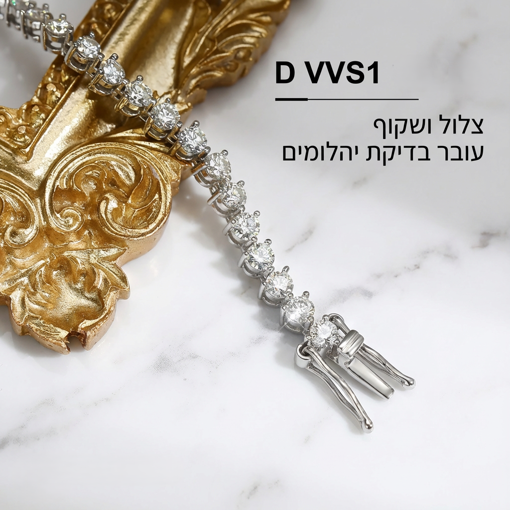 צמיד טניס מואסנייט ראונד