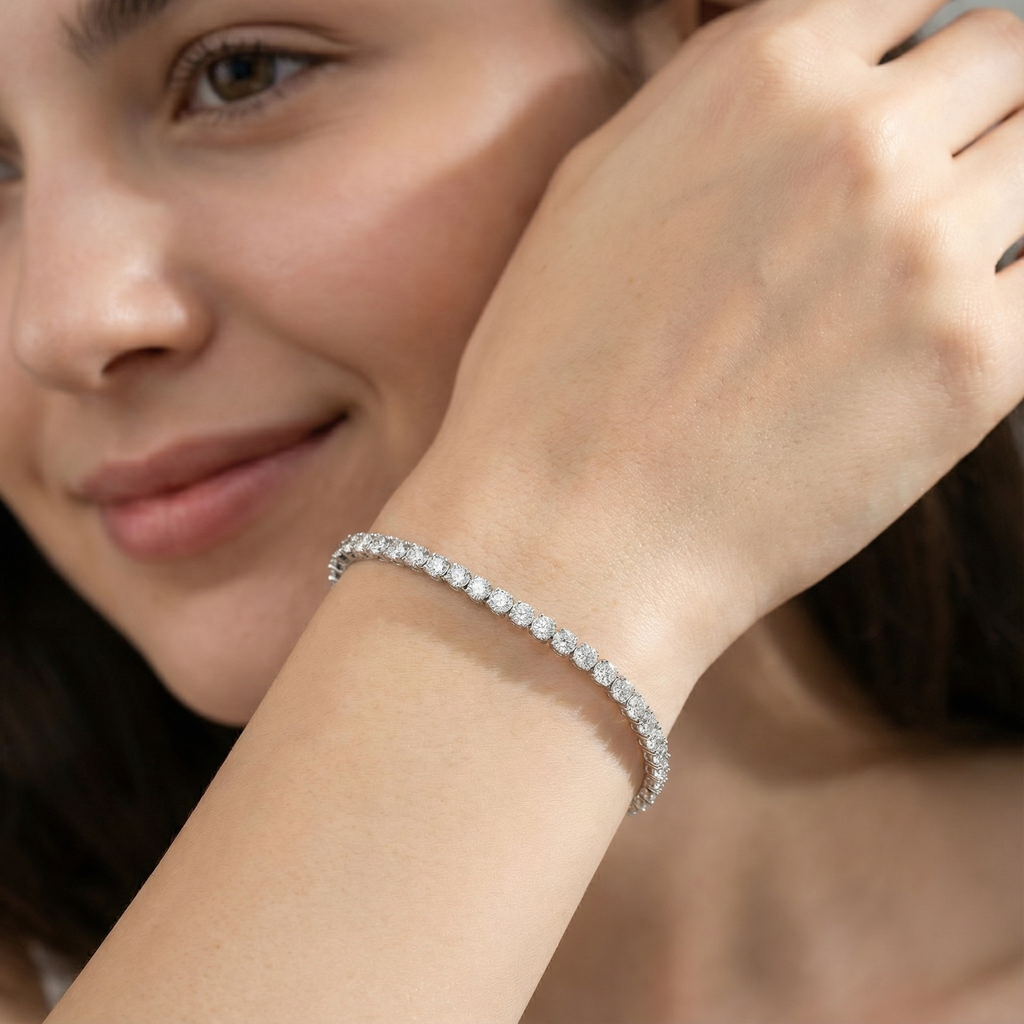 צמיד טניס מואסנייט ראונד