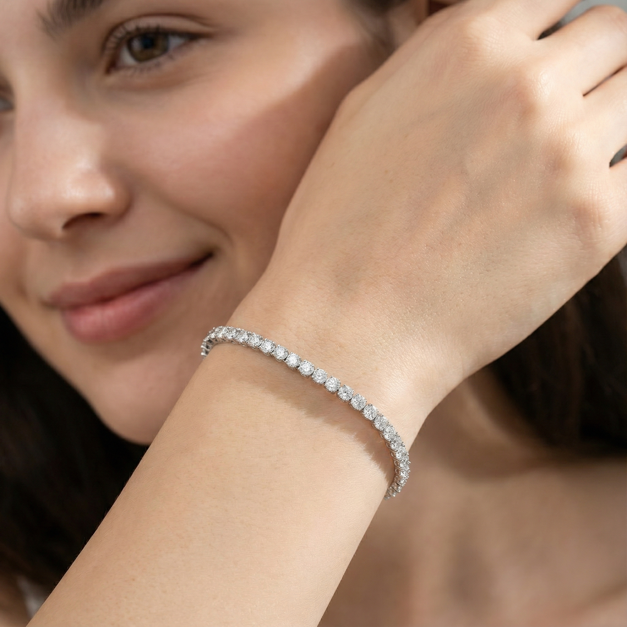 צמיד טניס מואסנייט ראונד