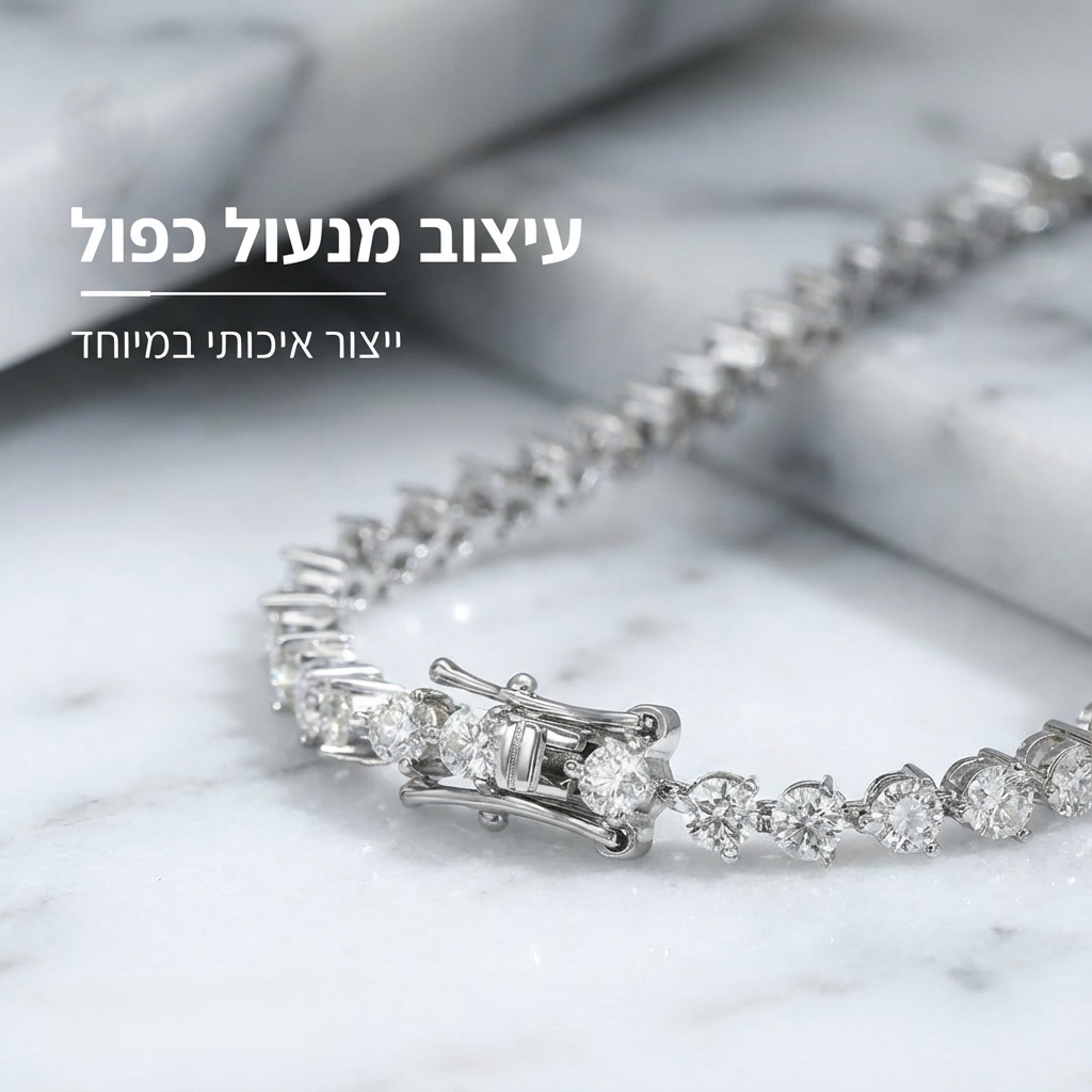 צמיד טניס מואסנייט ראונד