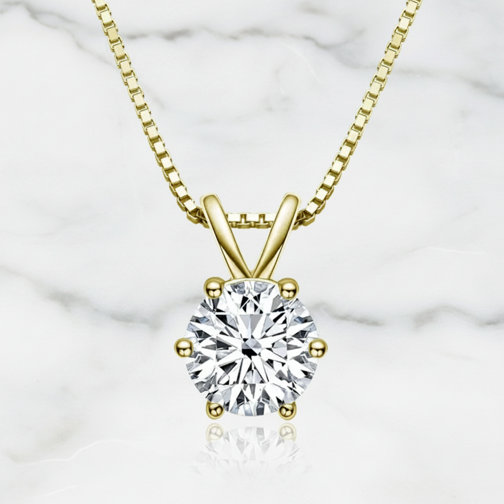 שרשרת מואסנייט סוליטר קלואו