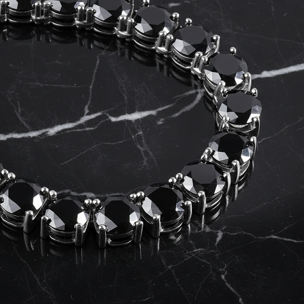 MIDNIGHT - שרשרת טניס מואסנייט