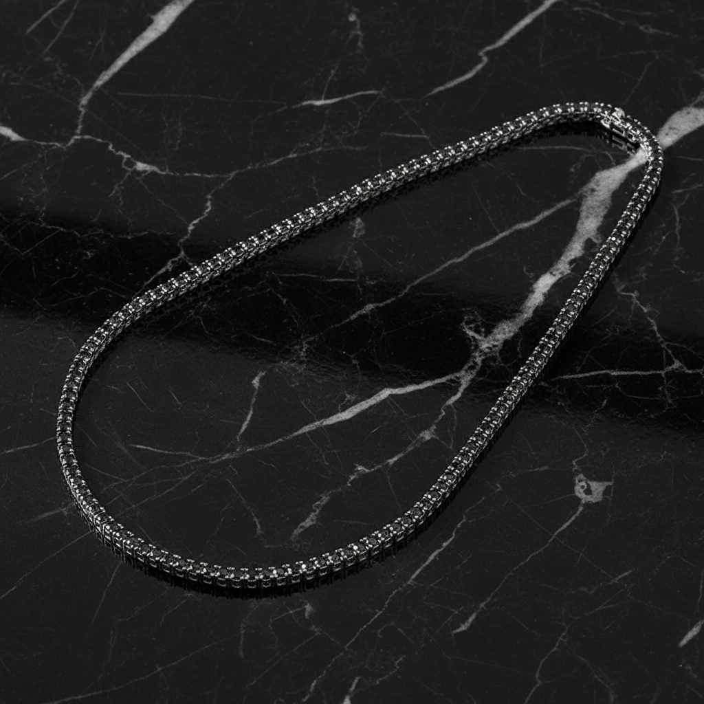 MIDNIGHT - שרשרת טניס מואסנייט