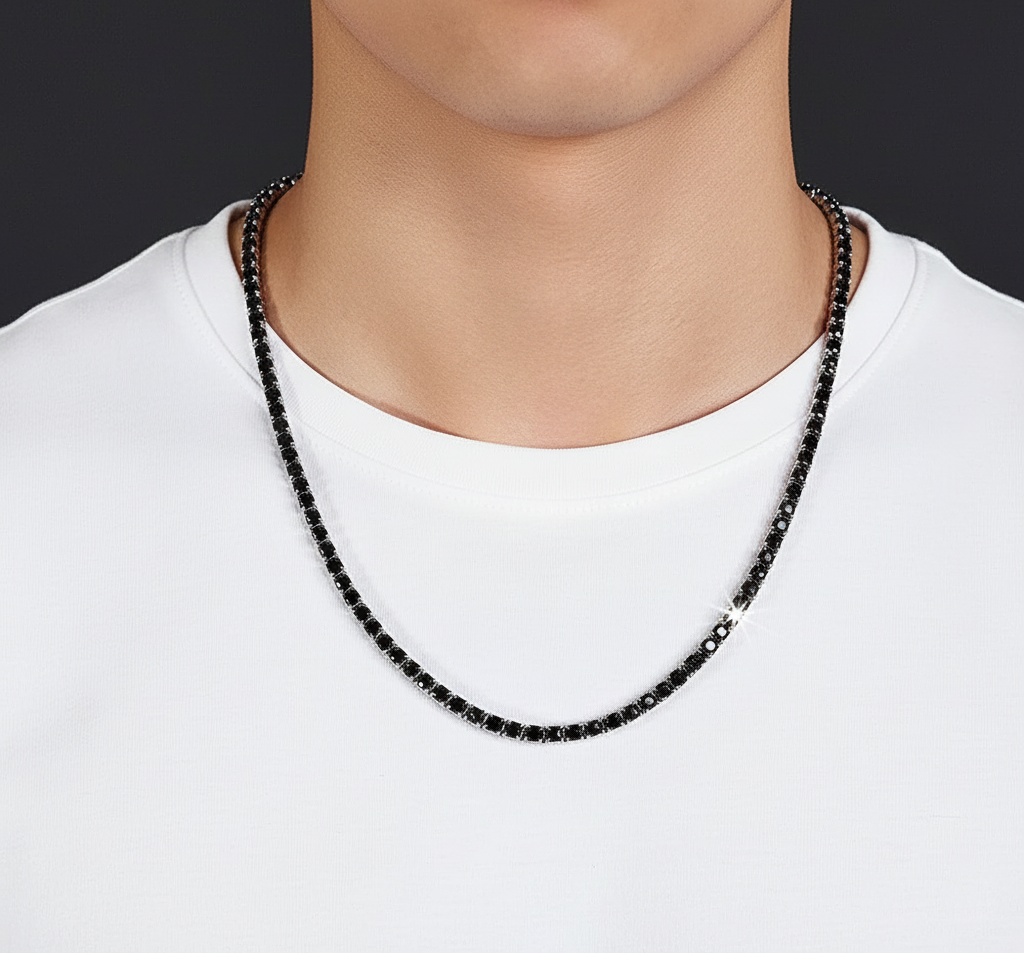 MIDNIGHT - שרשרת טניס מואסנייט