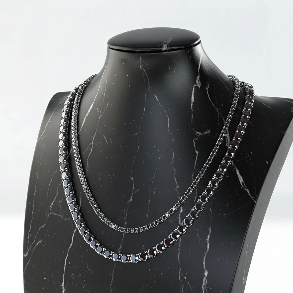 MIDNIGHT - שרשרת טניס מואסנייט