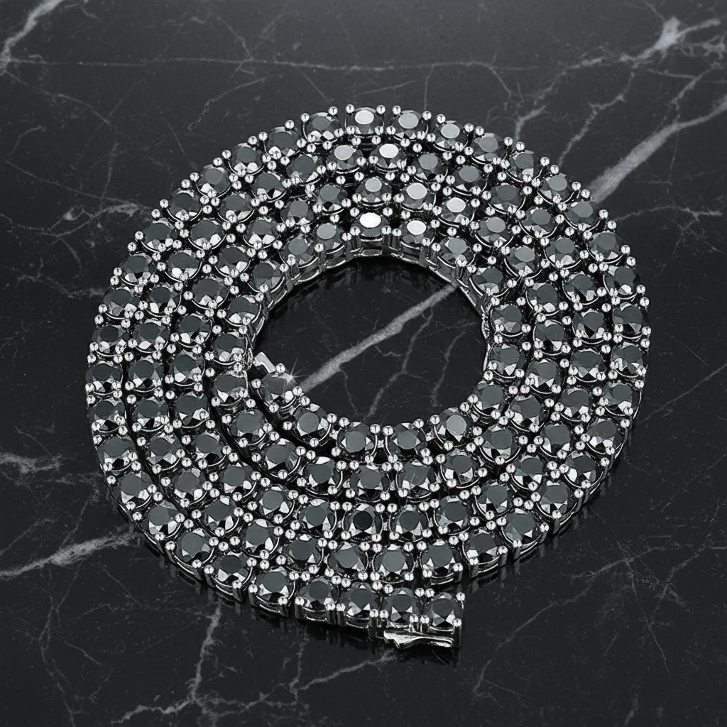 MIDNIGHT - שרשרת טניס מואסנייט