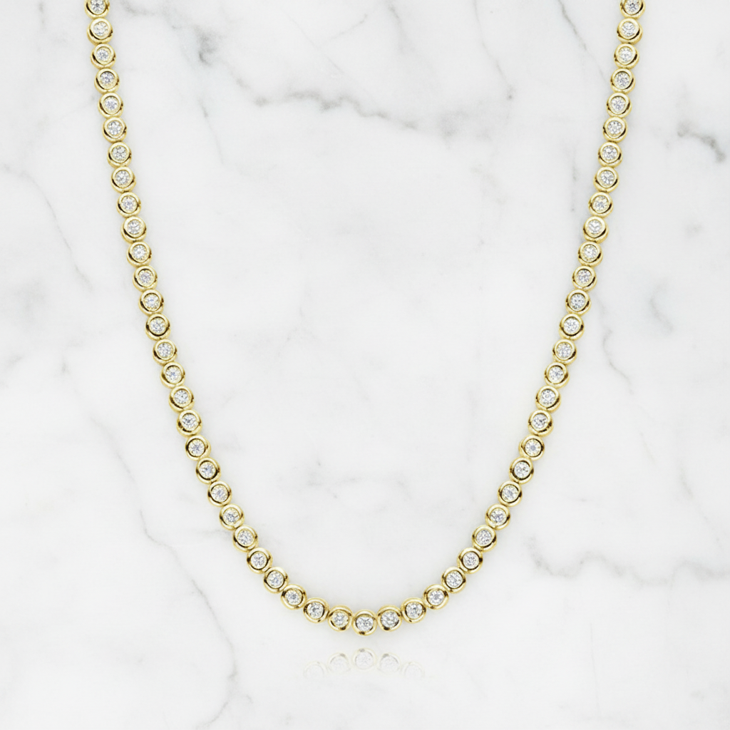 שרשרת טניס מואסנייט ראונד