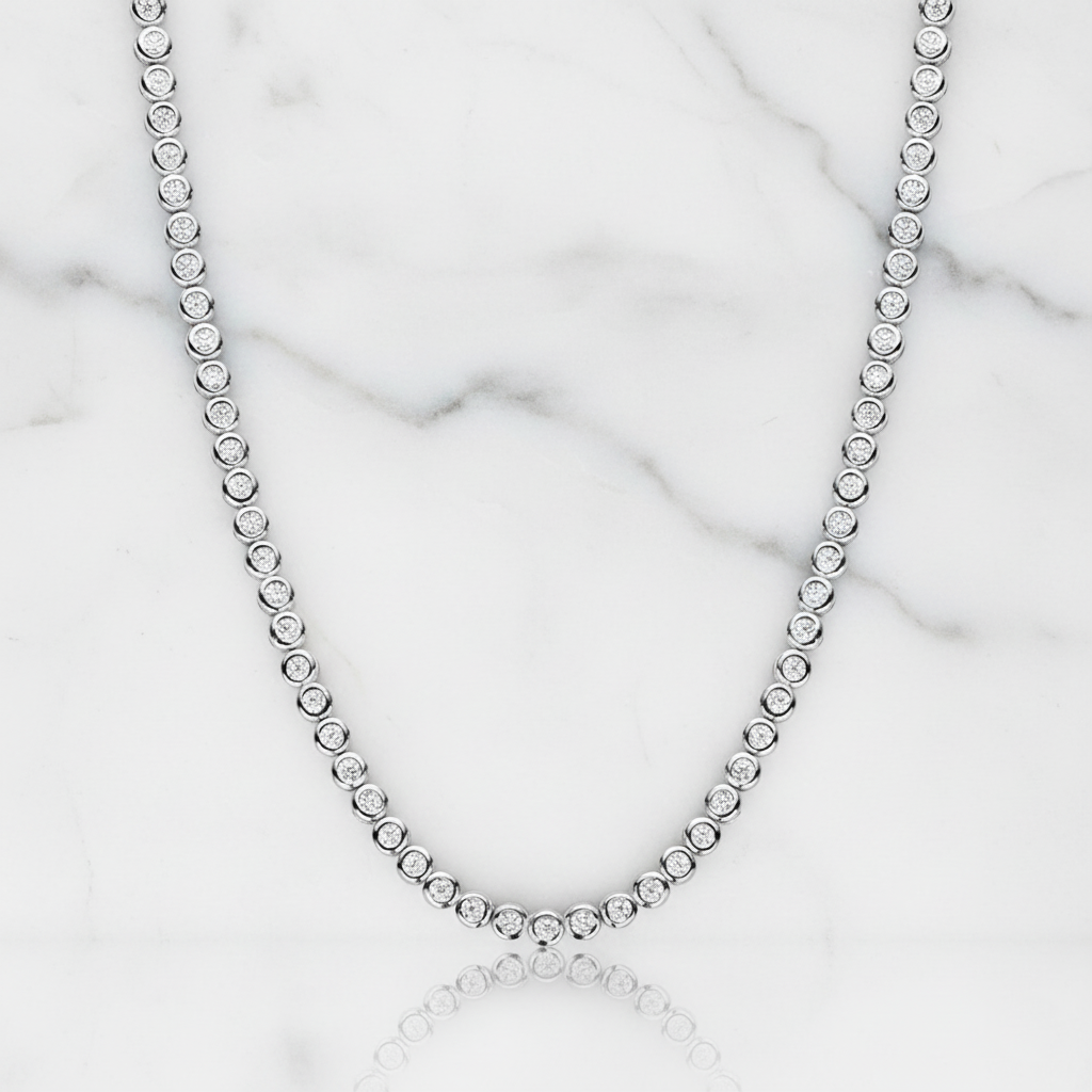 שרשרת טניס מואסנייט ראונד