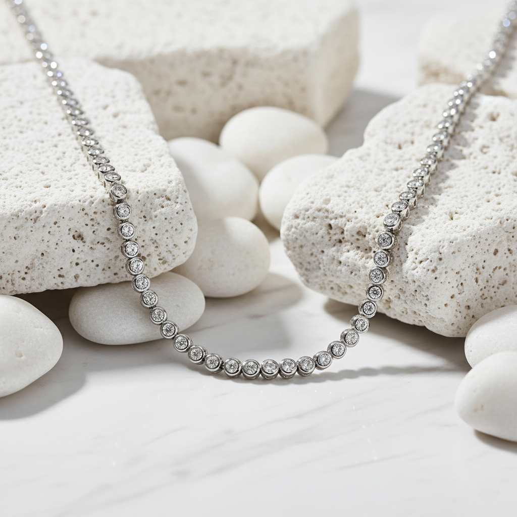 שרשרת טניס מואסנייט ראונד