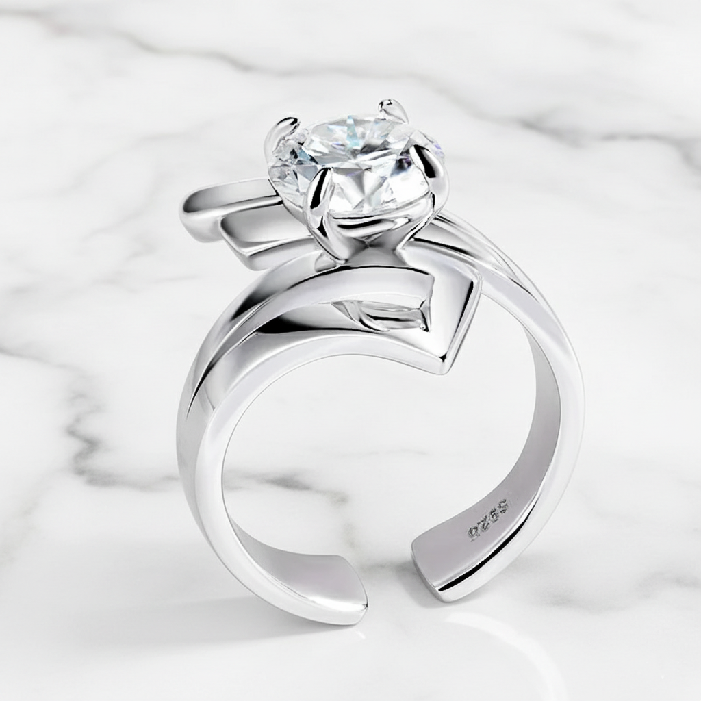 טבעת סוליטר ראונד