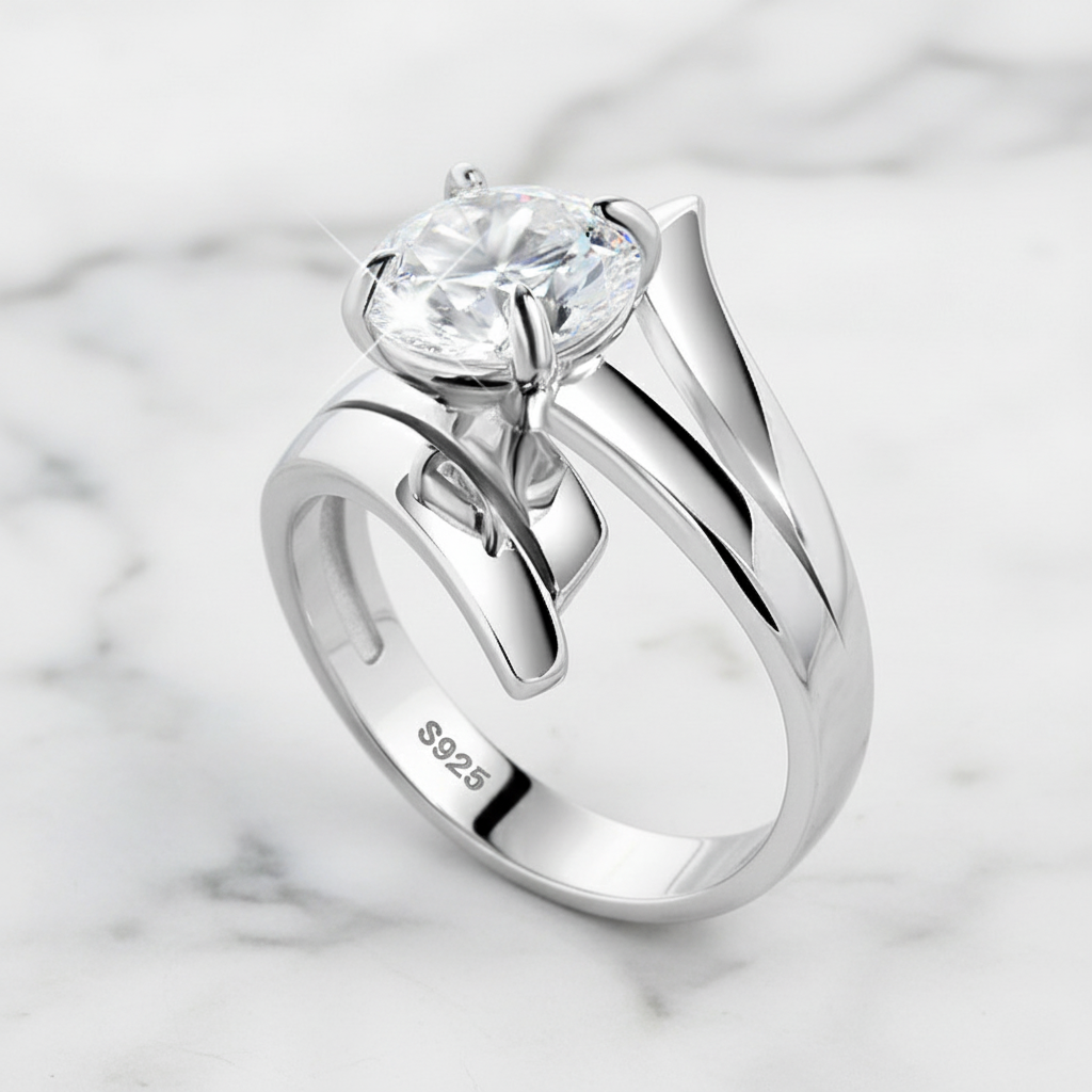 טבעת סוליטר ראונד