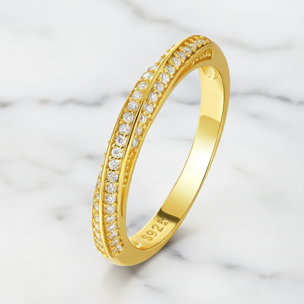 טבעת נצח (Eternity) מואסנייט 1 מ"מ