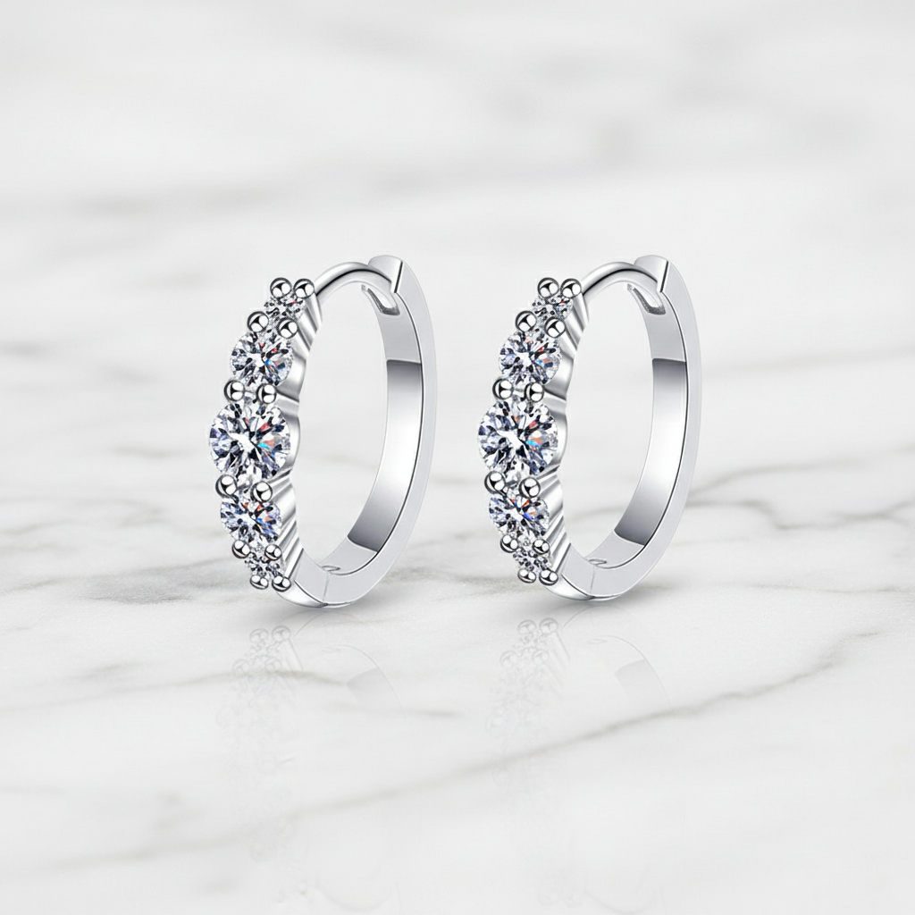 עגילי חישוק (Hoop) מואסנייט