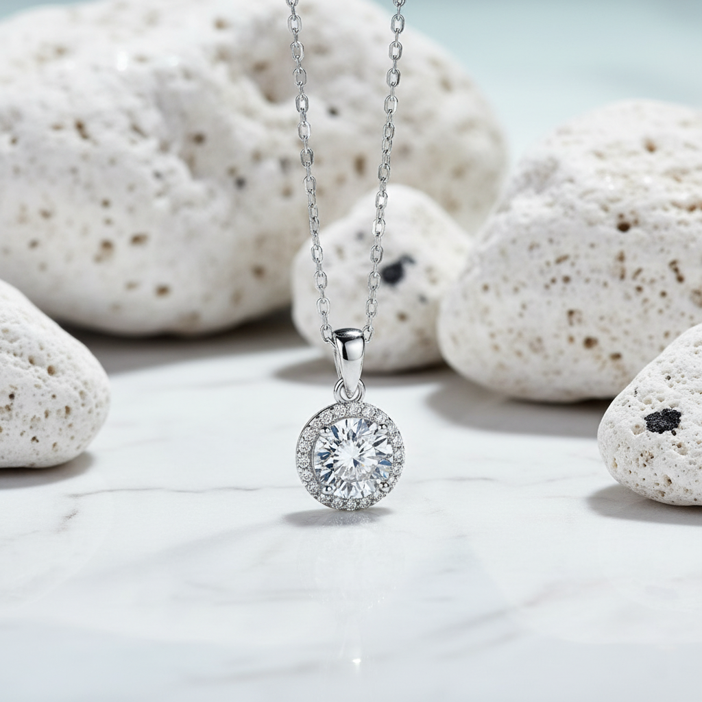 שרשרת קלאס מואסנייט סוליטר