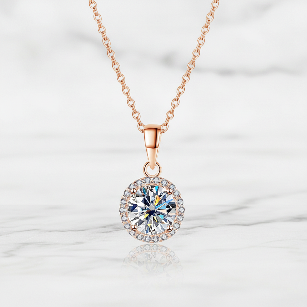 שרשרת קלאס מואסנייט סוליטר