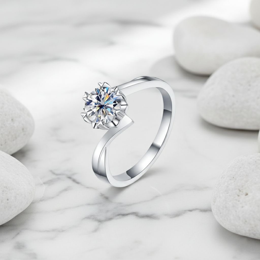 מואסנייט Eternity Band טבעת