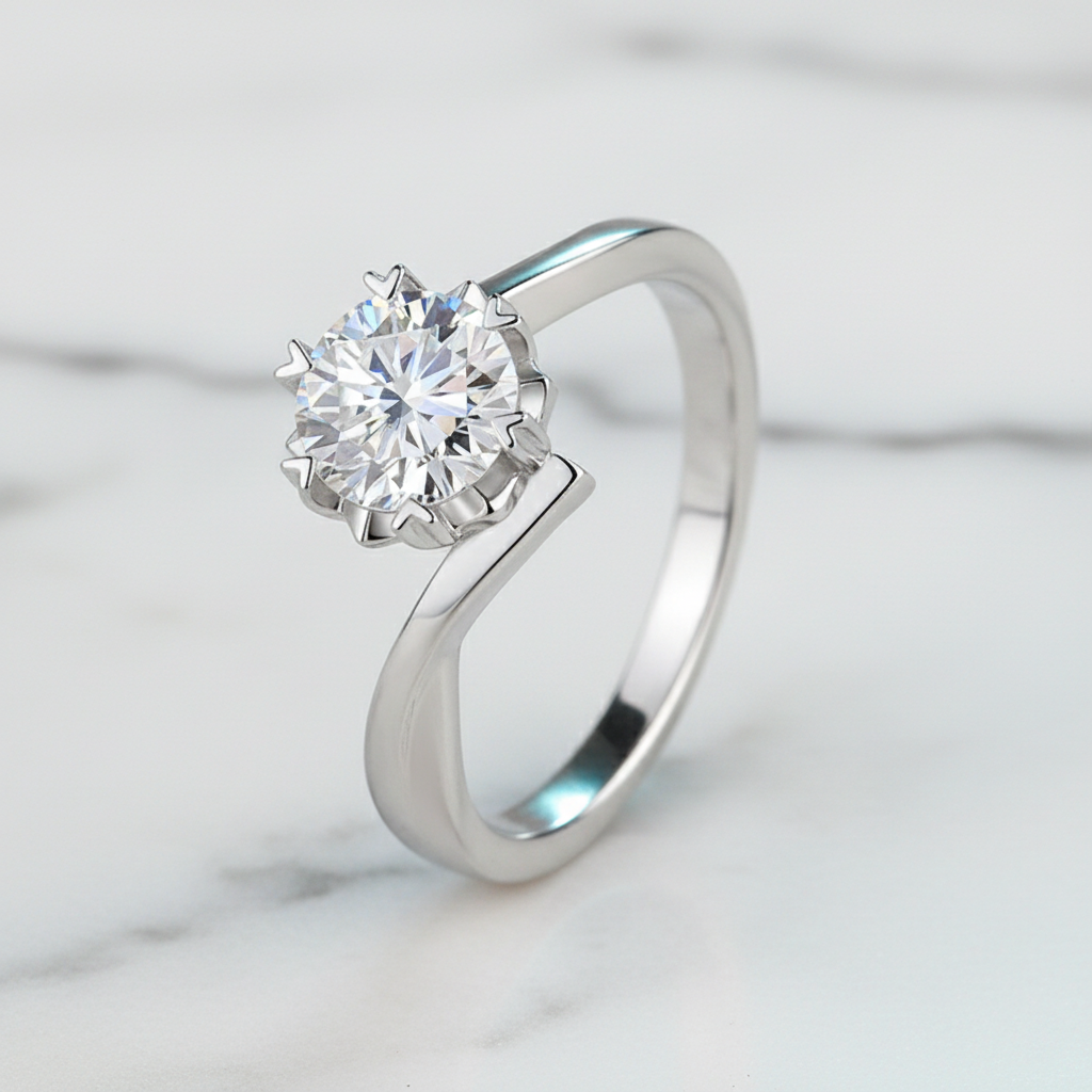 מואסנייט Eternity Band טבעת