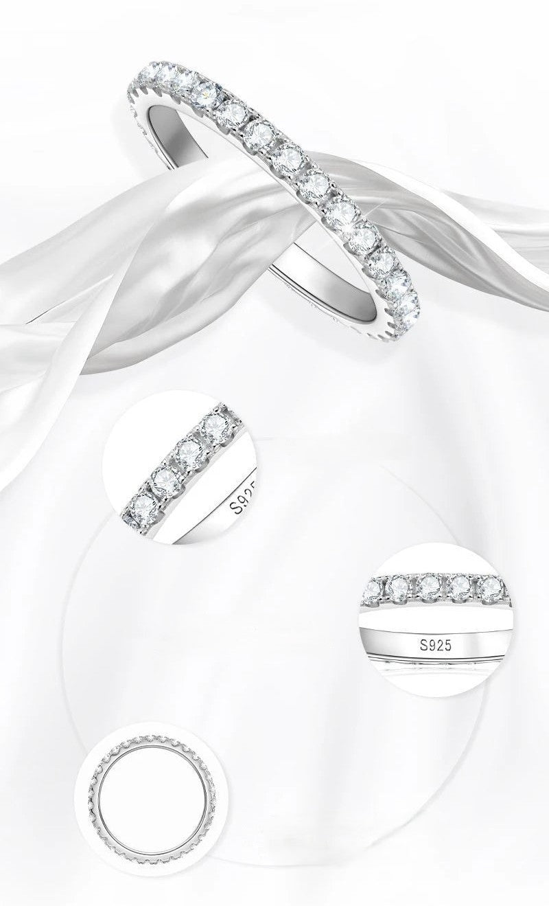 מואסנייט (Eternity) טבעת נצח