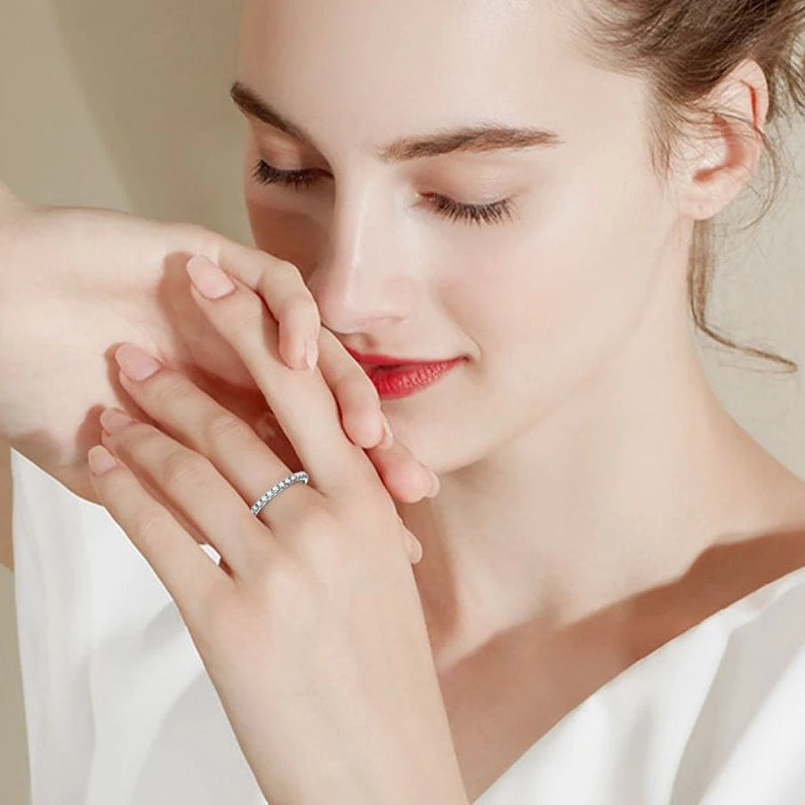 מואסנייט (Eternity) טבעת נצח