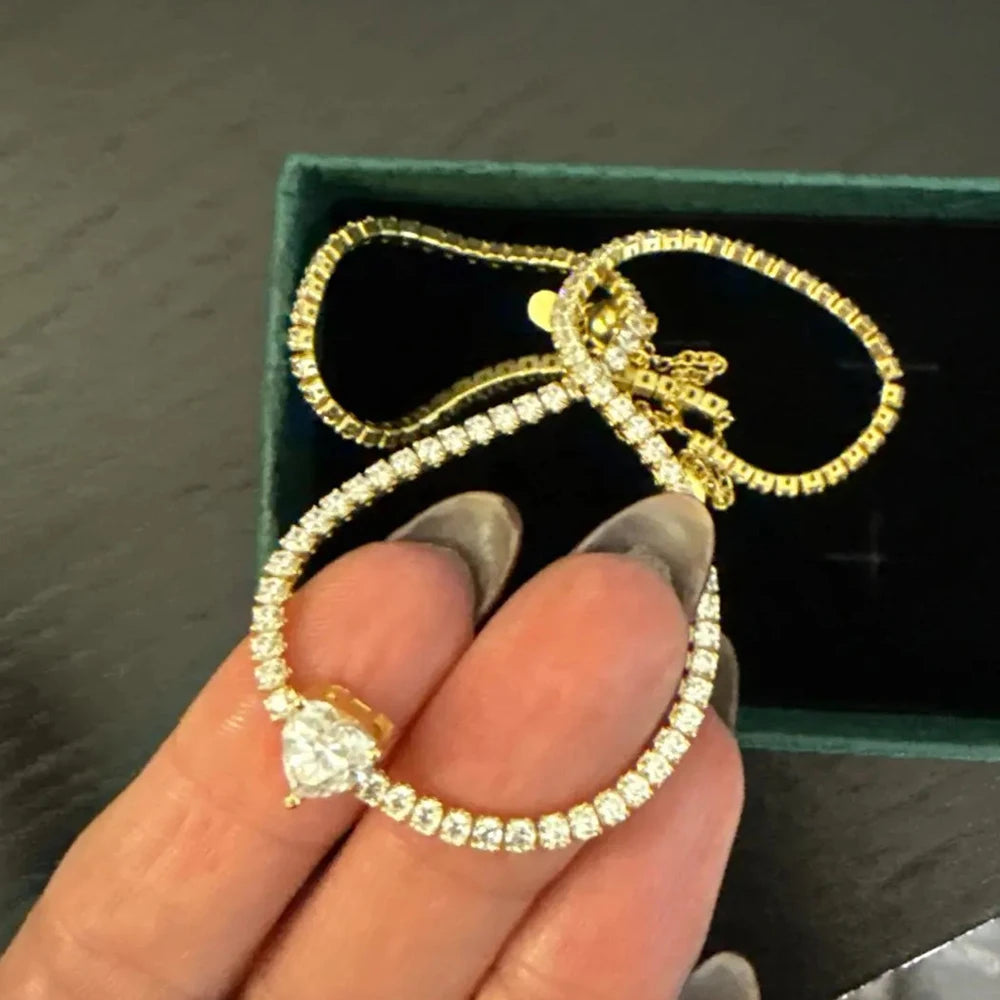 שרשרת טניס צ'וקר הארט