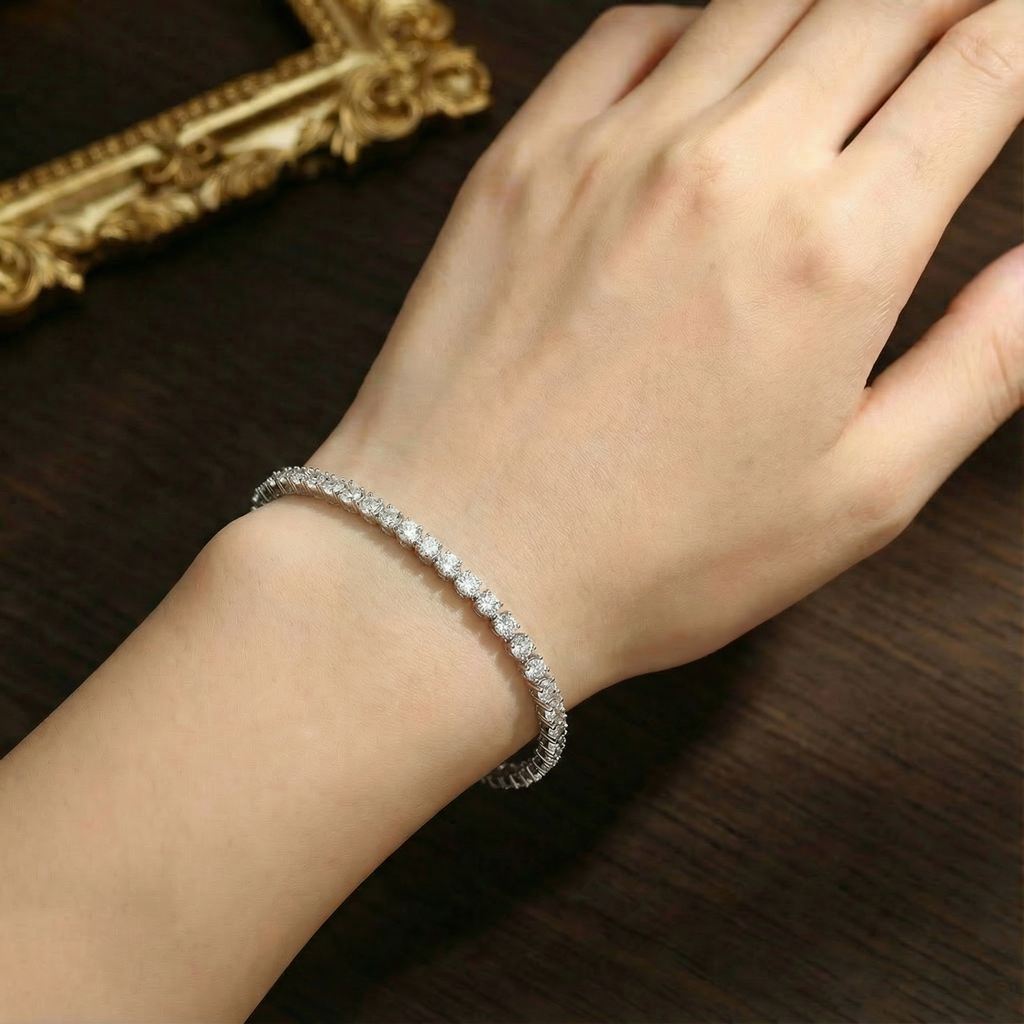 צמיד טניס מואסנייט ראונד