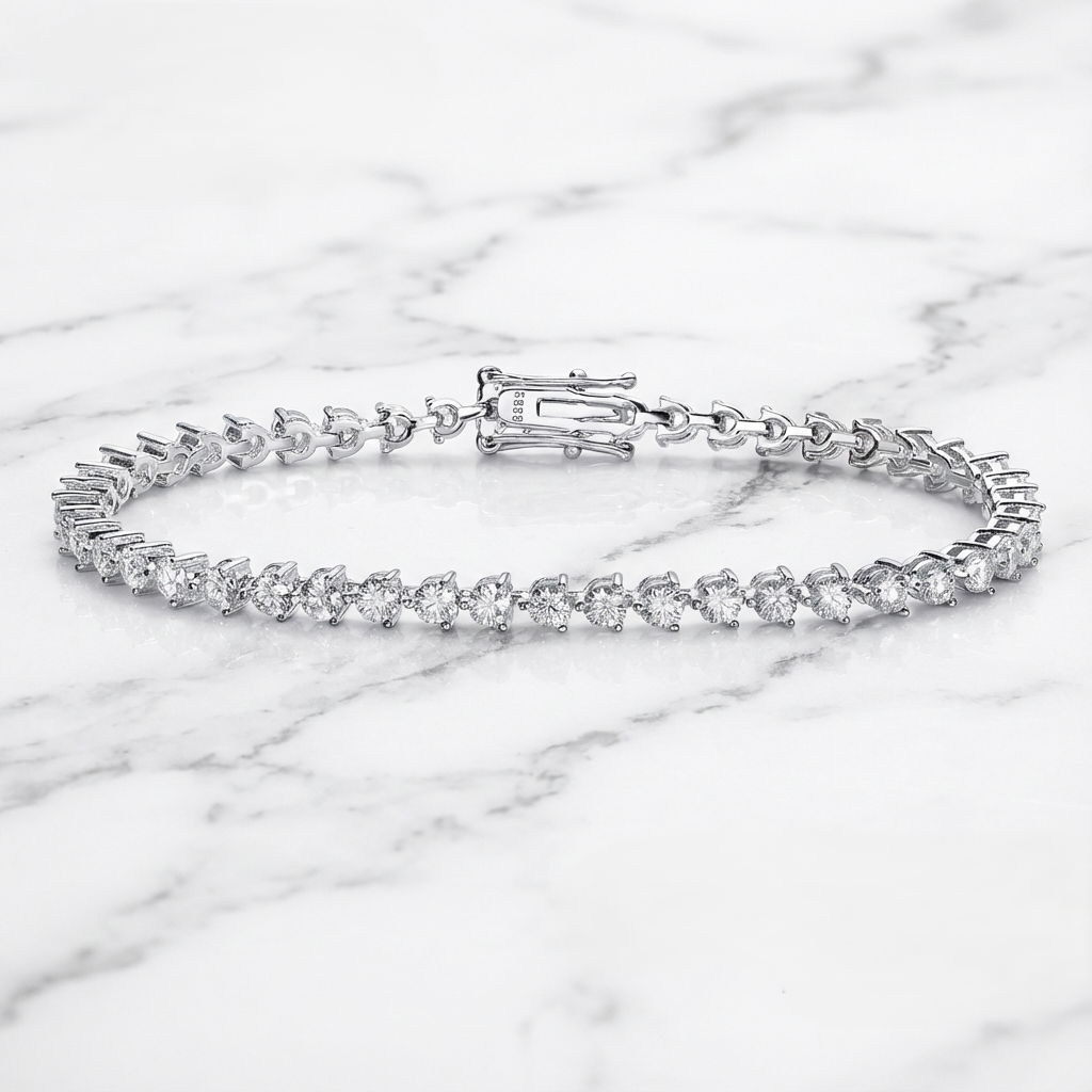 צמיד טניס מואסנייט ראונד