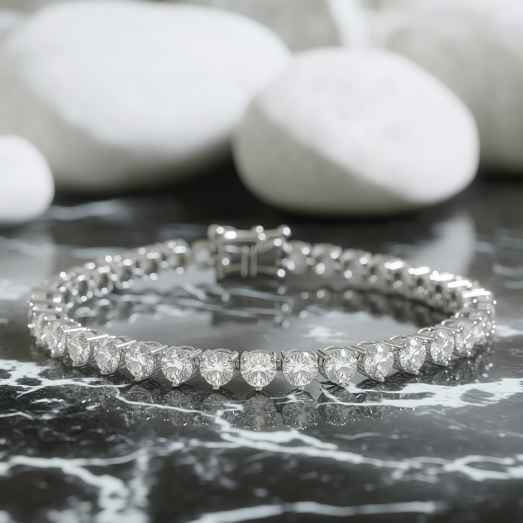 צמיד טניס מואסנייט ראונד